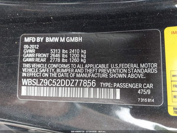 2013 BMW M6