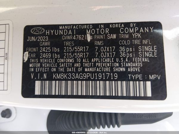2023 HYUNDAI KONA ELECTRIC SEL