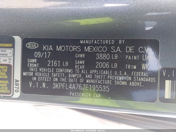 2018 KIA FORTE S