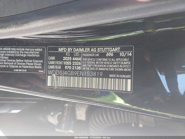 2014 MERCEDES-BENZ CLA 250 CLA250 4MATIC