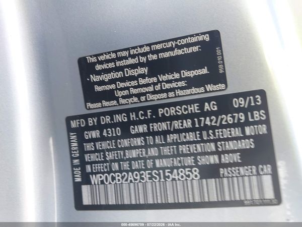 2014 PORSCHE 911 CARRERA 4S