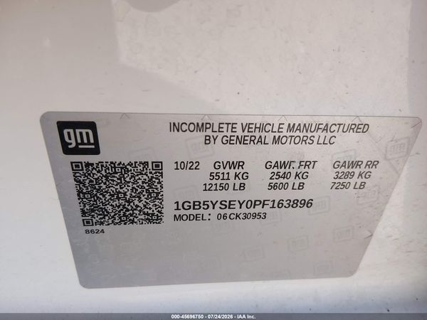 2023 CHEVROLET SILVERADO 3500HD 4WD  LONG BED WT — I9