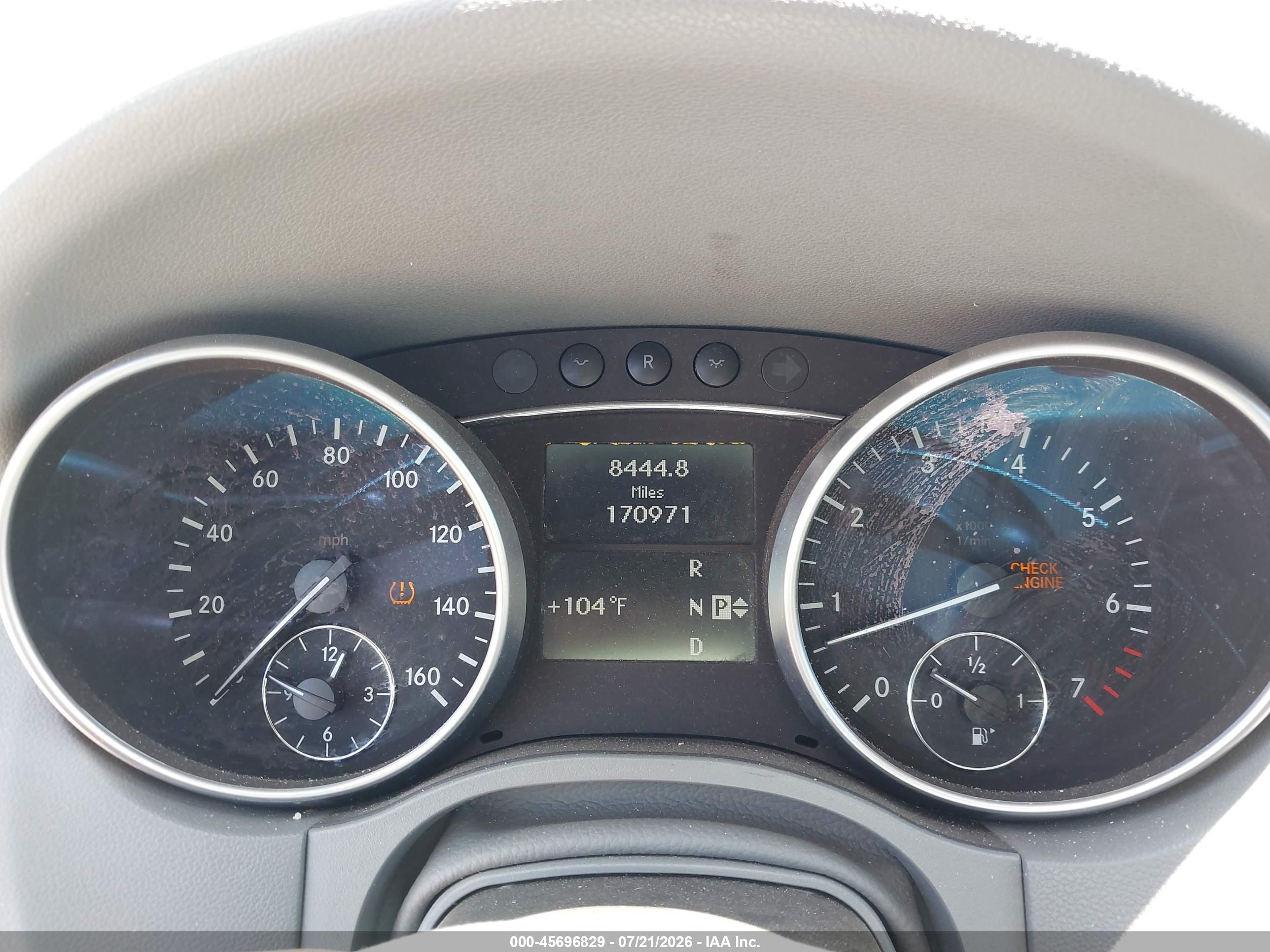 2009 MERCEDES-BENZ ML 350 ML350 4-MATIC