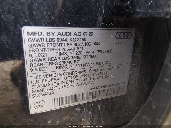 2021 AUDI SQ7