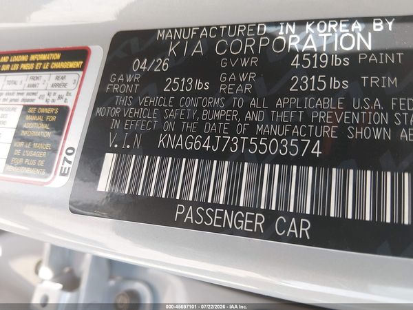 2026 KIA K5 GT-LINE AWD