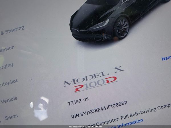 2018 TESLA MODEL X 100D/75D/P100D