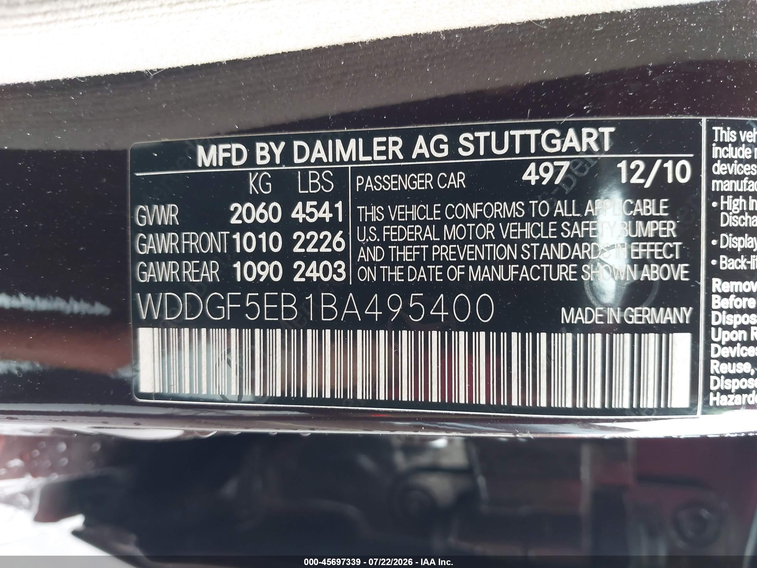 2011 MERCEDES-BENZ C 300 C300