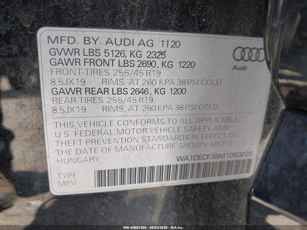 2021 AUDI Q3