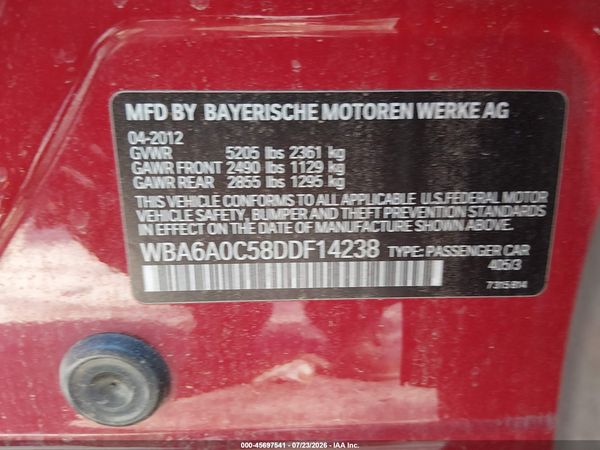 2013 BMW 640I GRAN COUPE