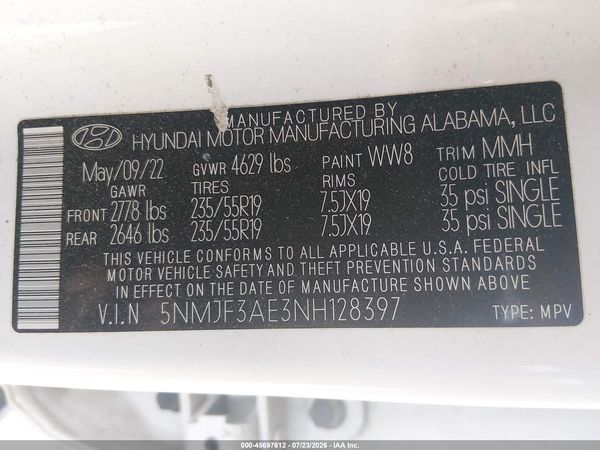 2022 HYUNDAI TUCSON SEL