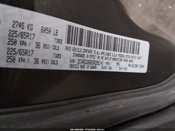 2016 DODGE GRAND CARAVAN SE