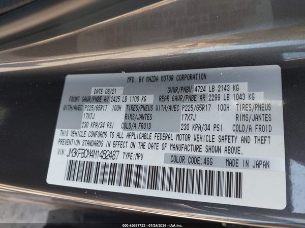 2021 MAZDA CX-5 TOURING