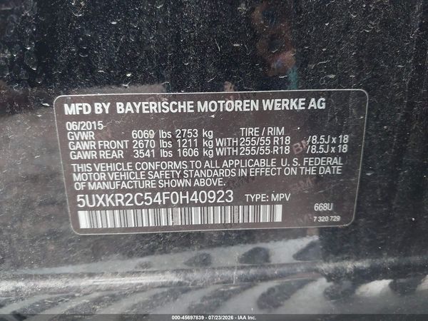 2015 BMW X5 SDRIVE35I