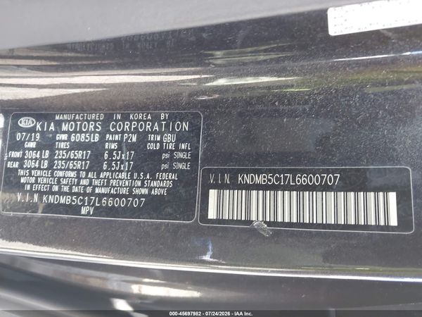 2020 KIA SEDONA LX