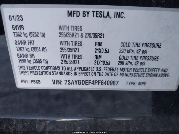 2023 TESLA MODEL Y