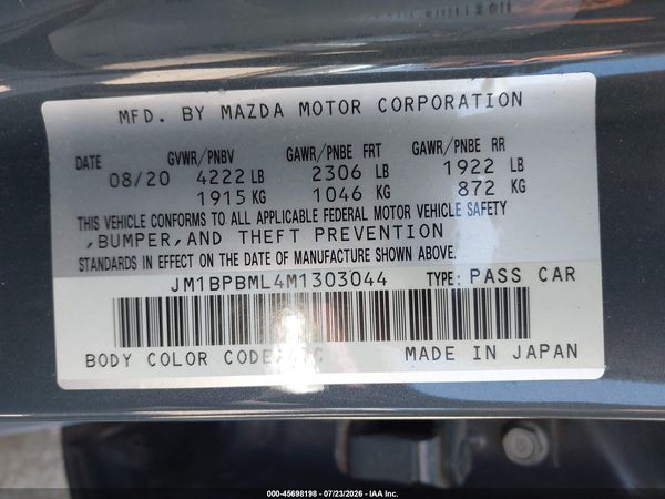 2021 MAZDA MAZDA3 PREMIUM