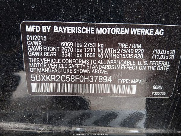 2015 BMW X5 SDRIVE35I