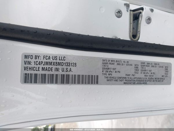 2021 JEEP CHEROKEE LATITUDE LUX 4X4