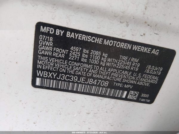 2018 BMW X2 SDRIVE28I