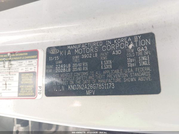 2016 KIA SOUL Plus