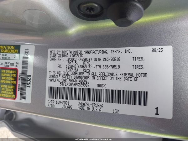 2023 TOYOTA TUNDRA SR5
