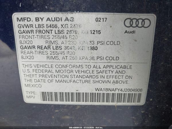 2018 AUDI Q5