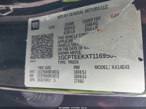 2026 CHEVROLET COLORADO TRAIL BOSS, 4WD — I9