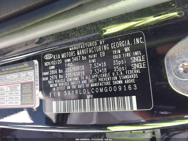 2021 KIA SORENTO S