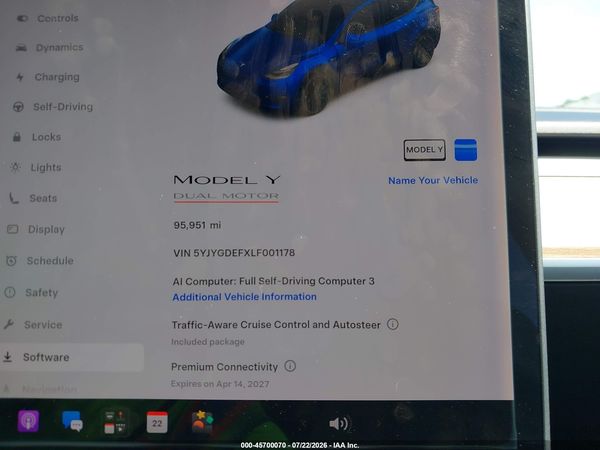 2020 TESLA MODEL Y