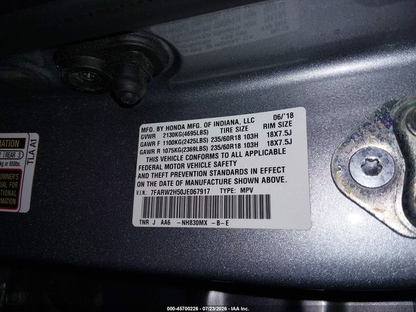 2018 HONDA CR-V EX