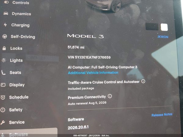 2022 TESLA MODEL 3 REAR-WHEEL DRIVE