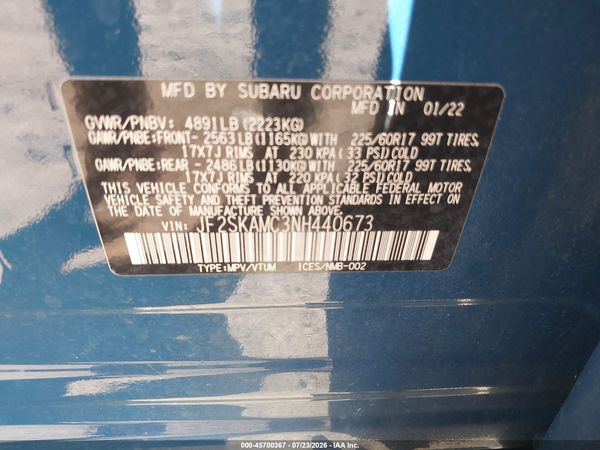 2022 SUBARU FORESTER WILDERNESS