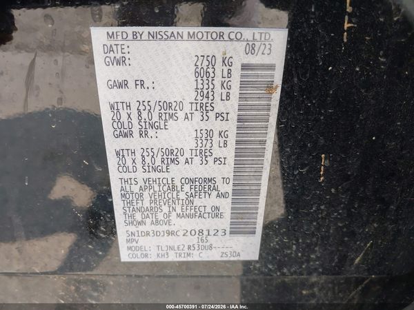 2024 NISSAN PATHFINDER PLATINUM 4WD