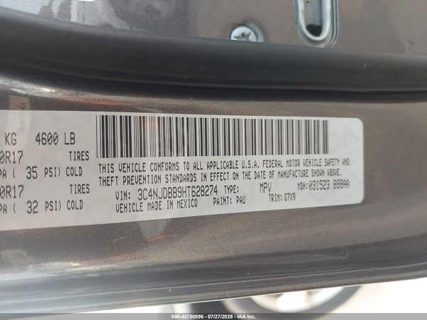 2017 JEEP COMPASS LATITUDE
