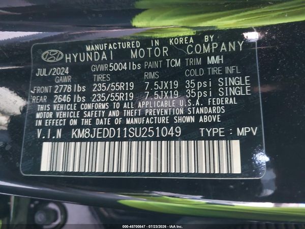 2025 HYUNDAI TUCSON HYBRID LIMITED