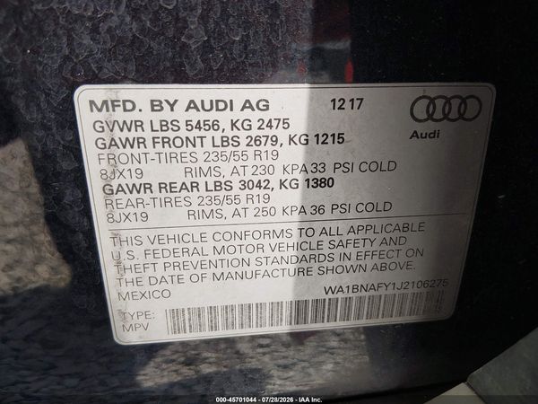 2018 AUDI Q5