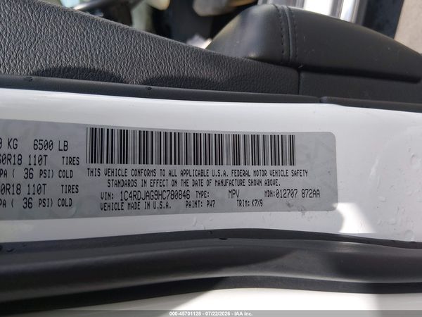 2017 DODGE DURANGO SXT AWD
