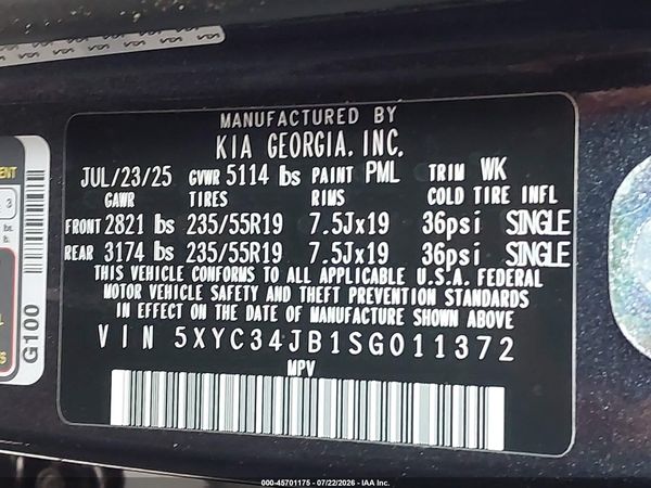 2025 KIA EV6 LIGHT RWD