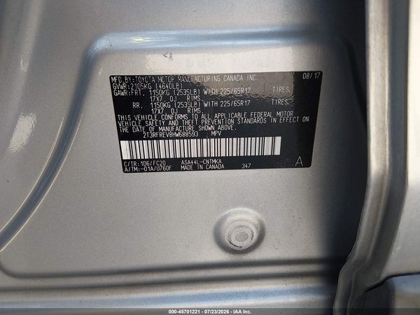 2017 TOYOTA RAV4 XLE