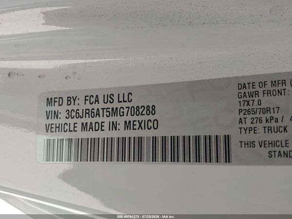 2021 RAM 1500 CLASSIC TRADESMAN  4X2 6'4 BOX