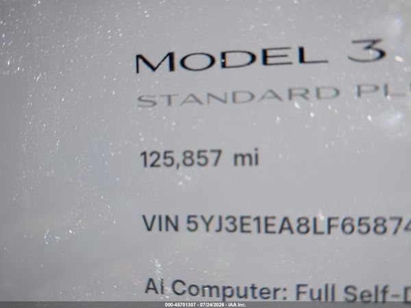 2020 TESLA MODEL 3
