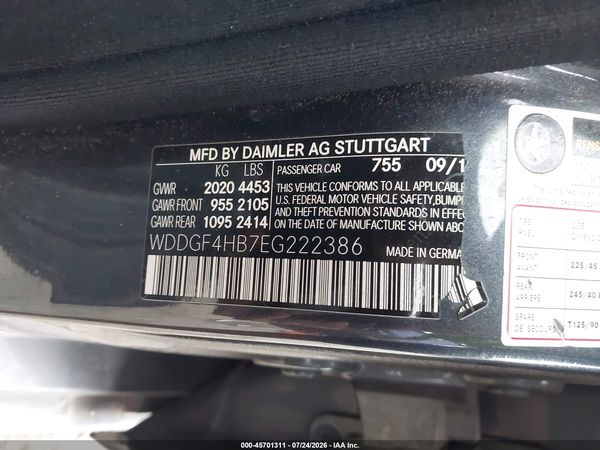 2014 MERCEDES-BENZ C 250 SPORT