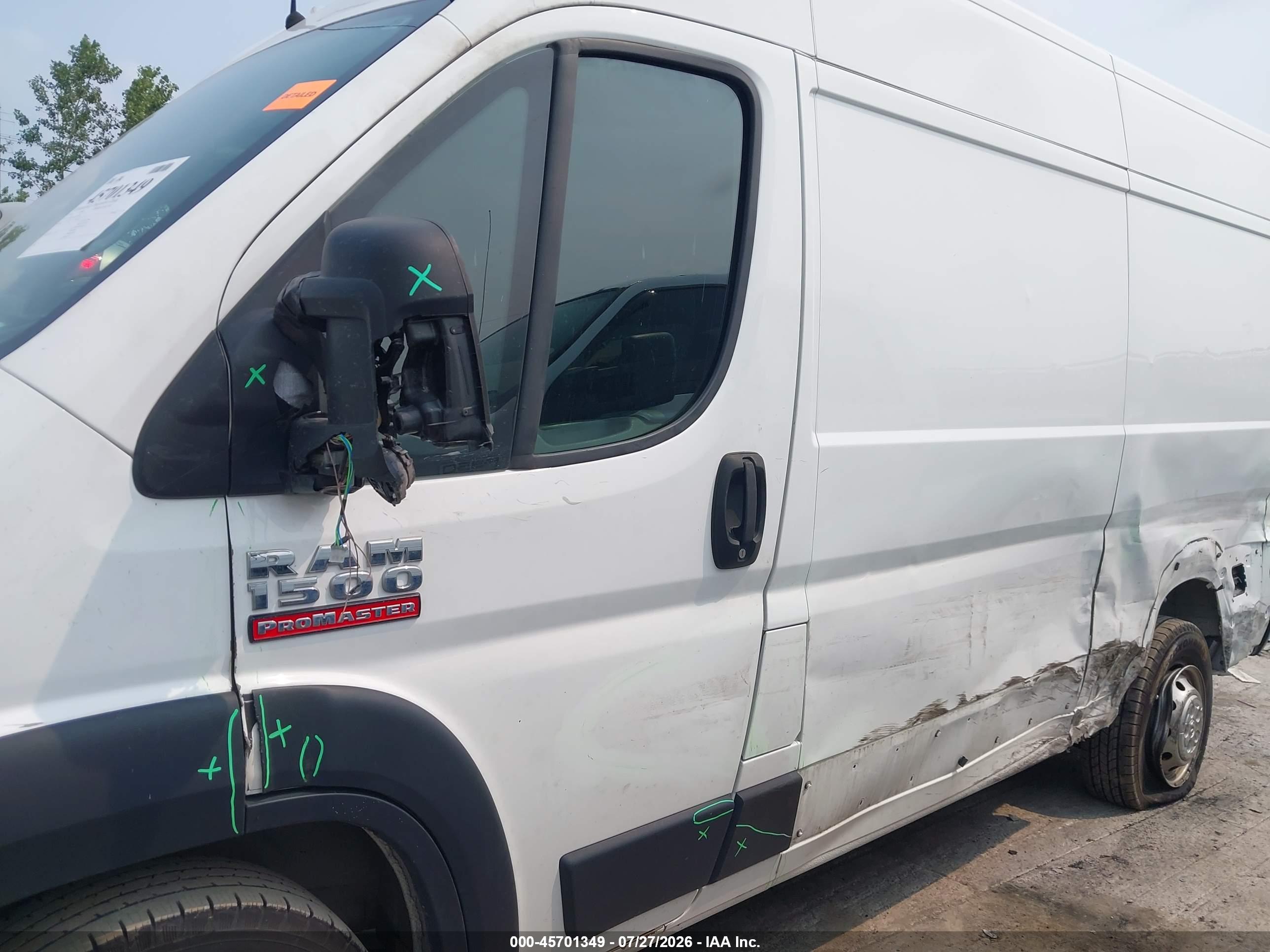 2020 RAM PROMASTER 1500 HIGH ROOF 136 WB