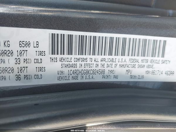 2019 DODGE DURANGO GT PLUS RWD