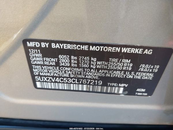 2012 BMW X5