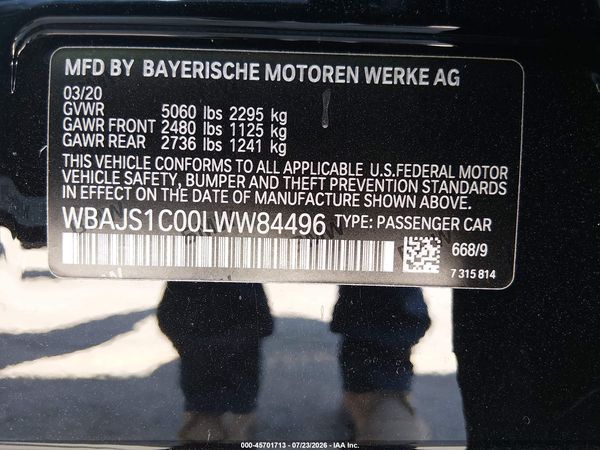 2020 BMW 540I