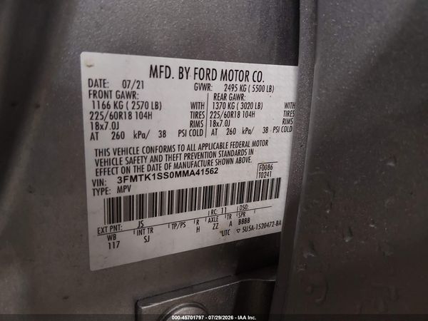 2021 FORD MUSTANG MACH-E SELECT