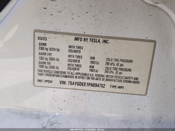 2023 TESLA MODEL Y