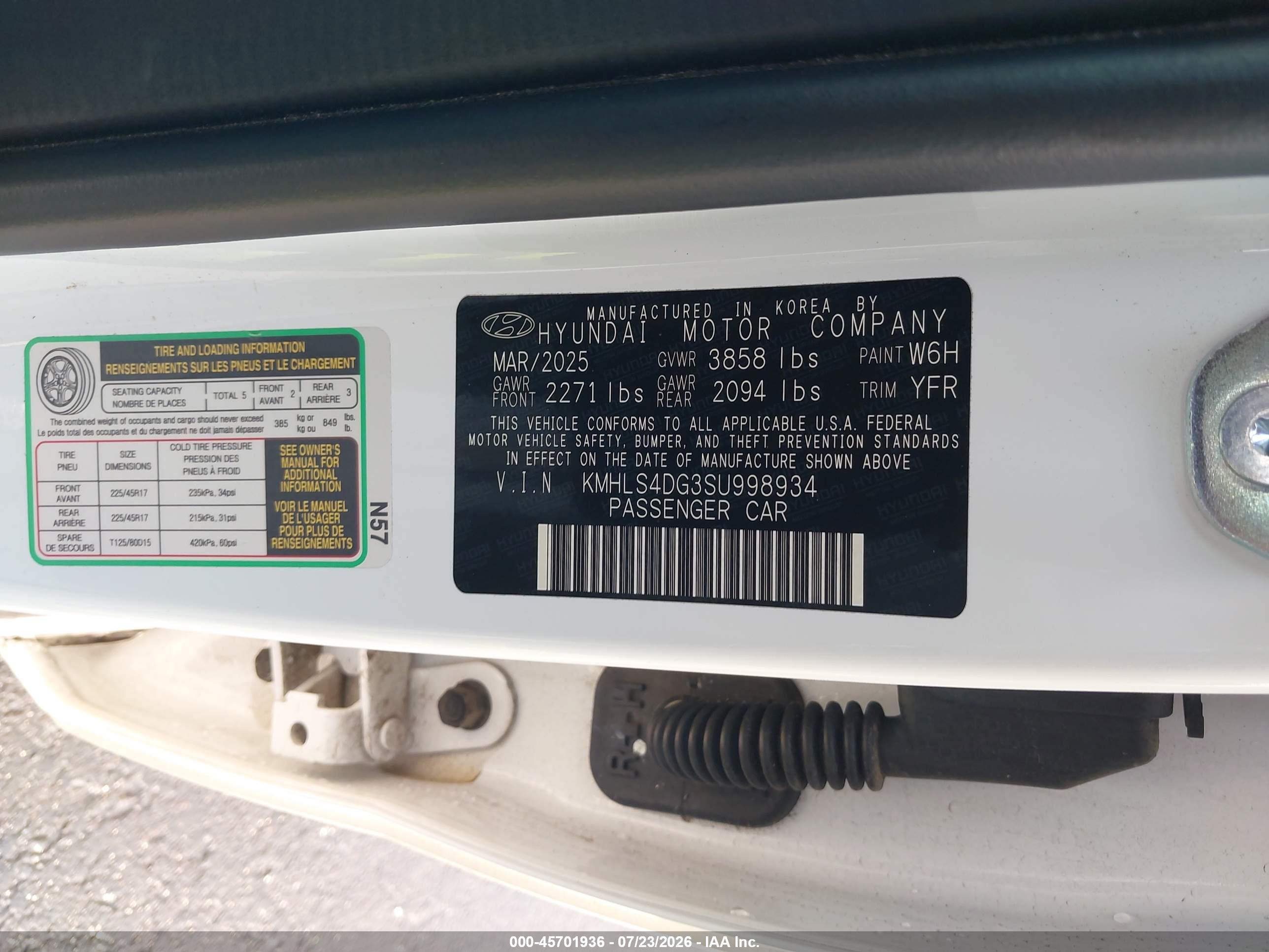 2025 HYUNDAI ELANTRA SEL Convenience