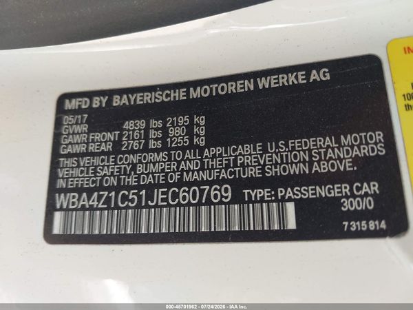 2018 BMW 430I